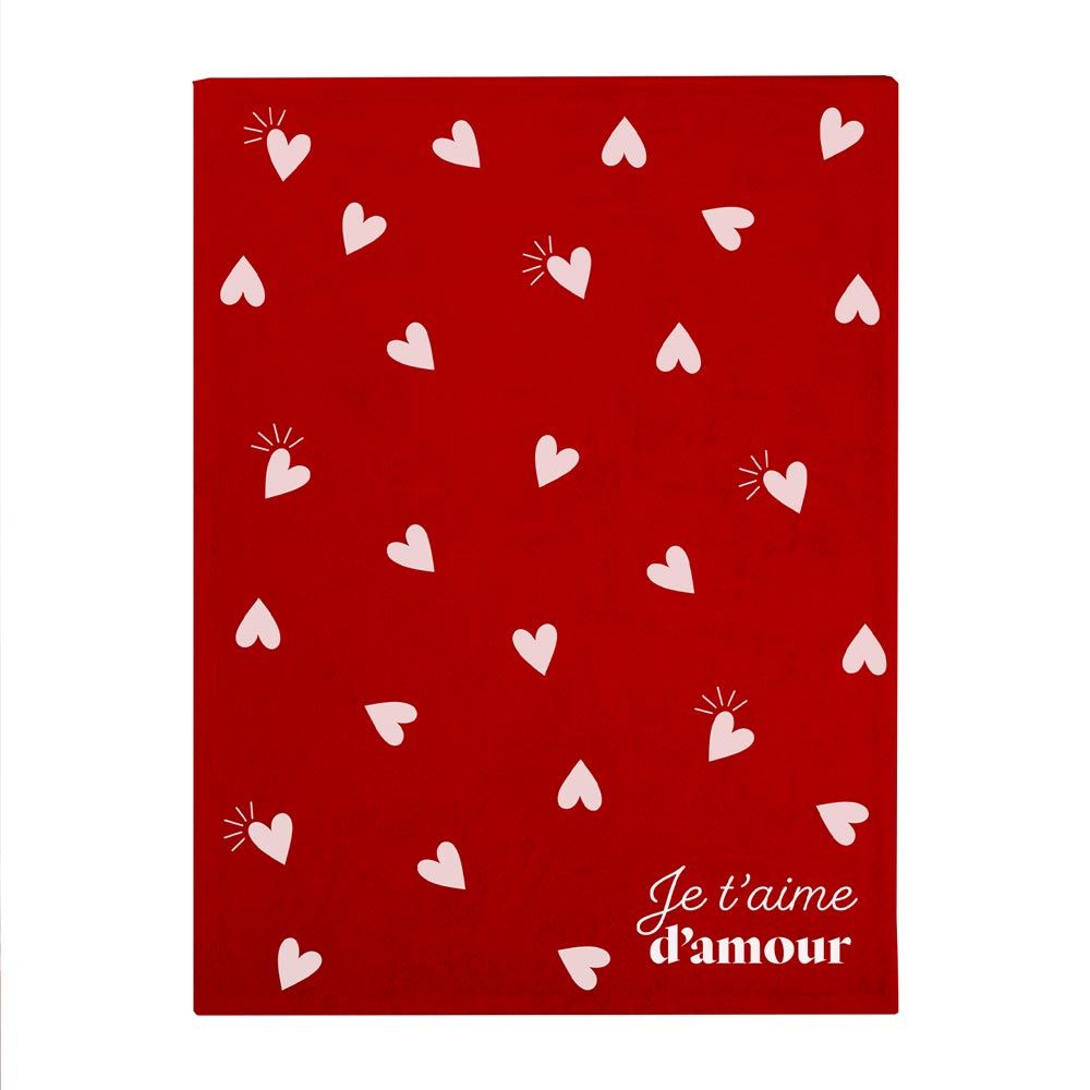 Plaid "Je t'aime d'amour"