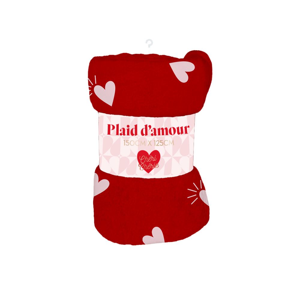Plaid "Je t'aime d'amour"