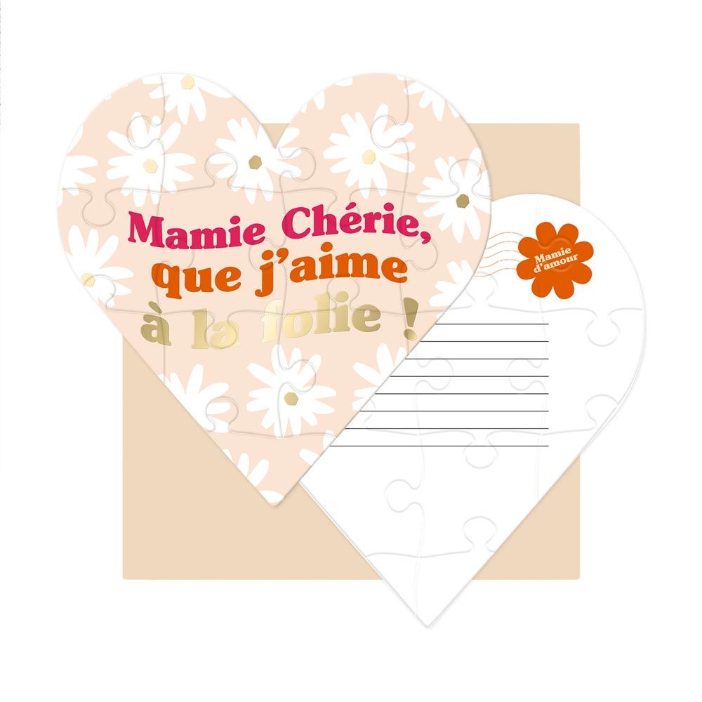 Puzzle à assembler "Mamie chérie"