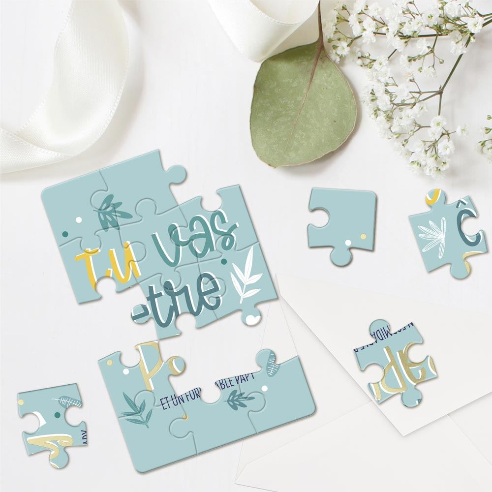 Puzzle à assembler "Tu vas être papy"