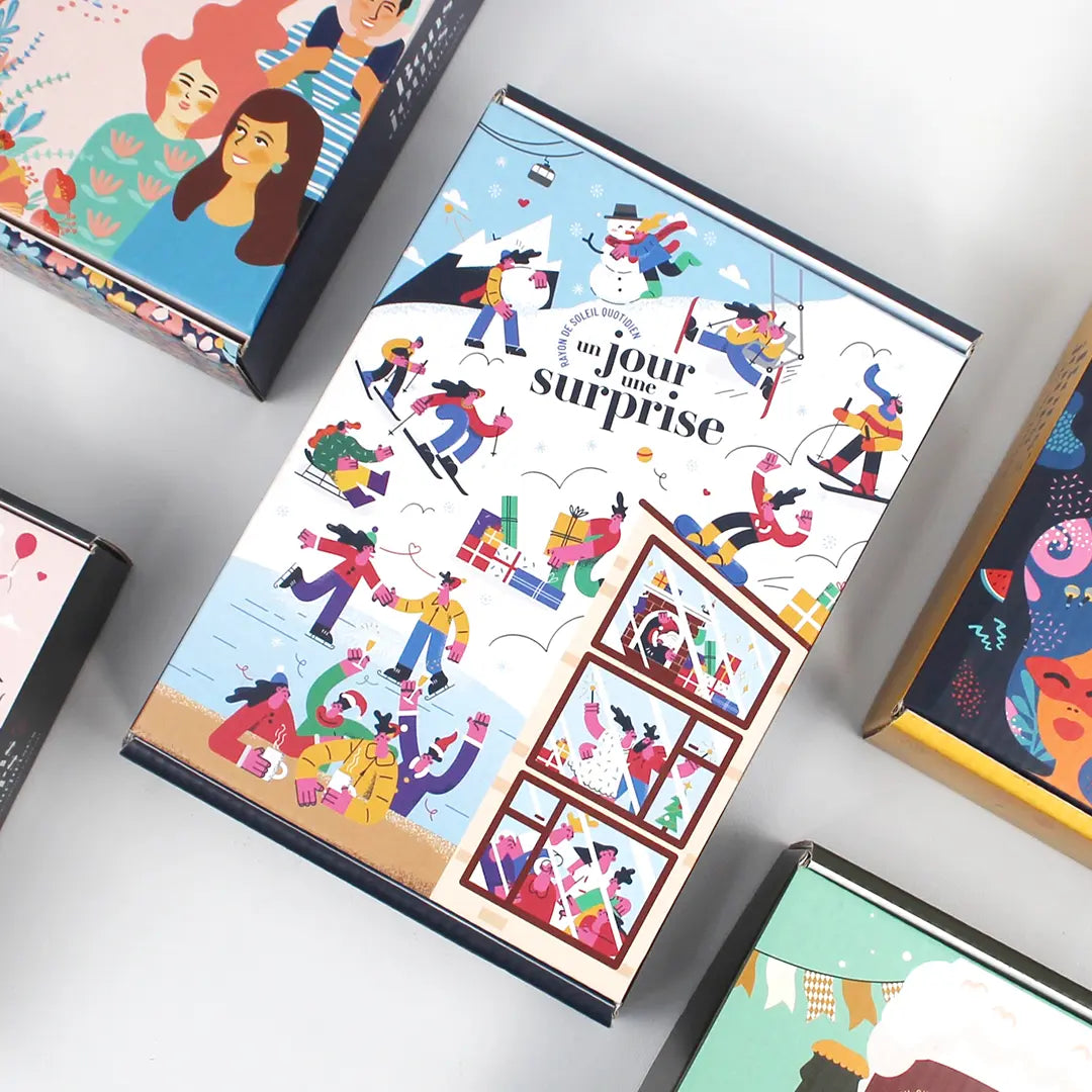 Box "Ski en folie" avec 1 cadeau par jour