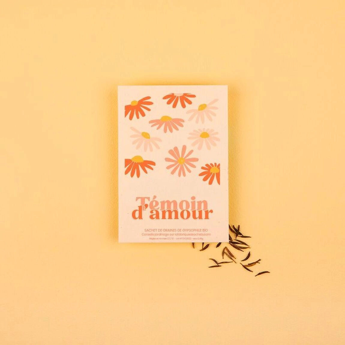 Témoin d'amour - Sachet de graines à planter