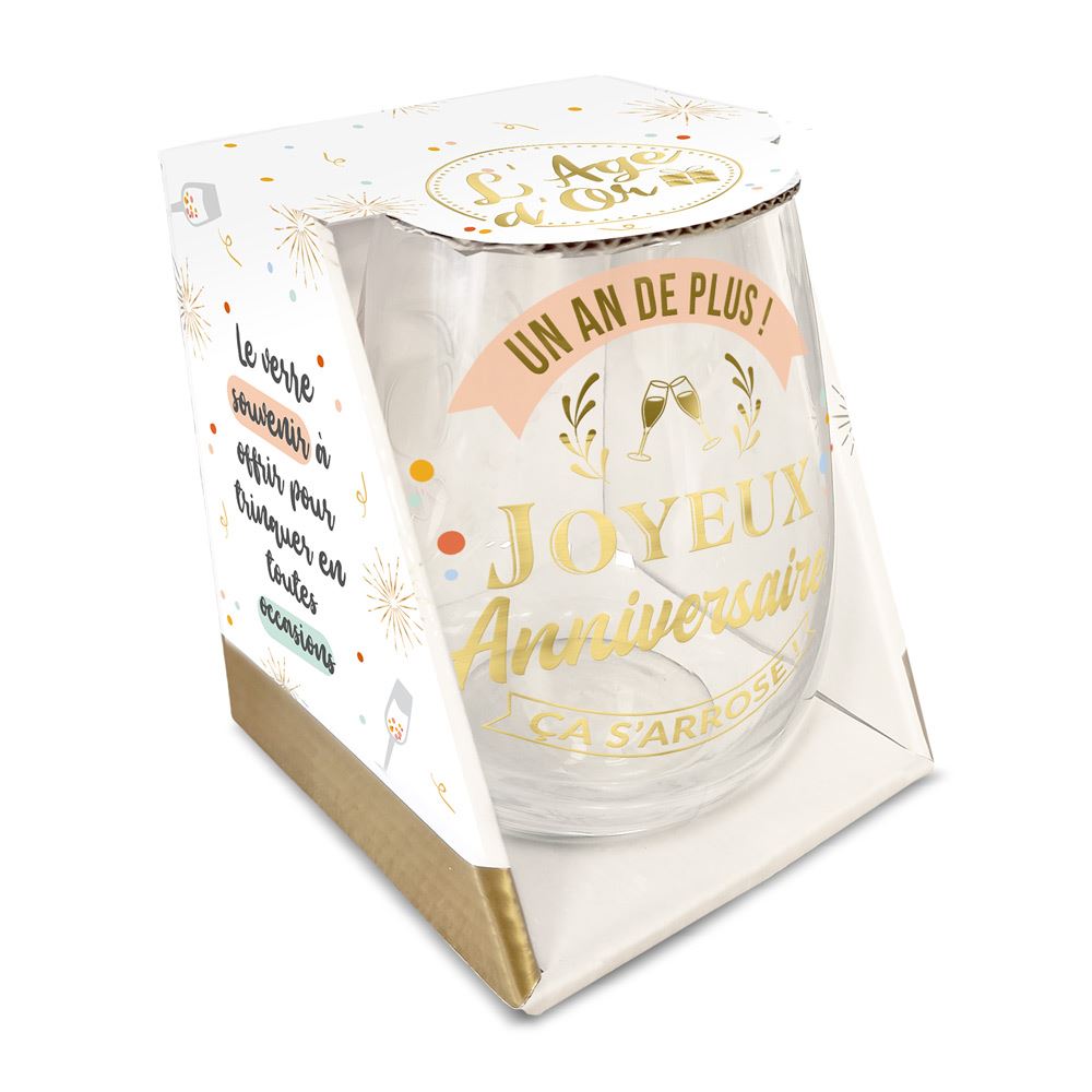 Verre à boire - Joyeux anniversaire