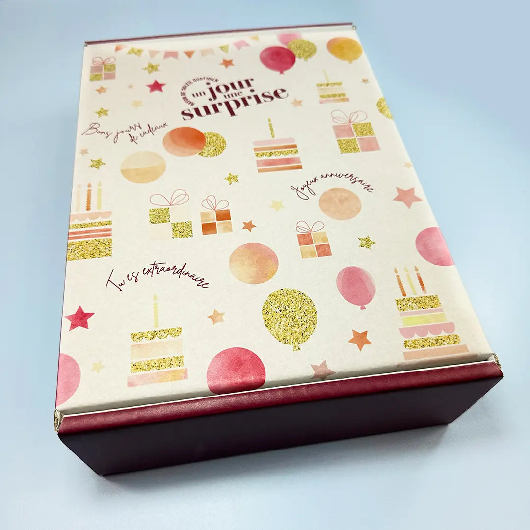 Boite vide design Fête d'anniversaire
