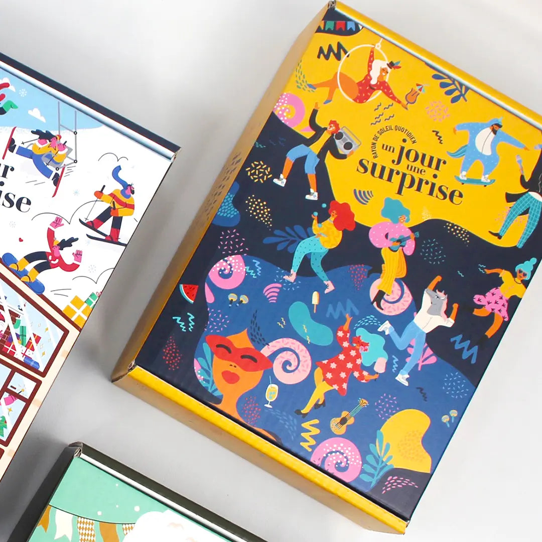 Box "Fiesta de joie" avec 1 cadeau par jour