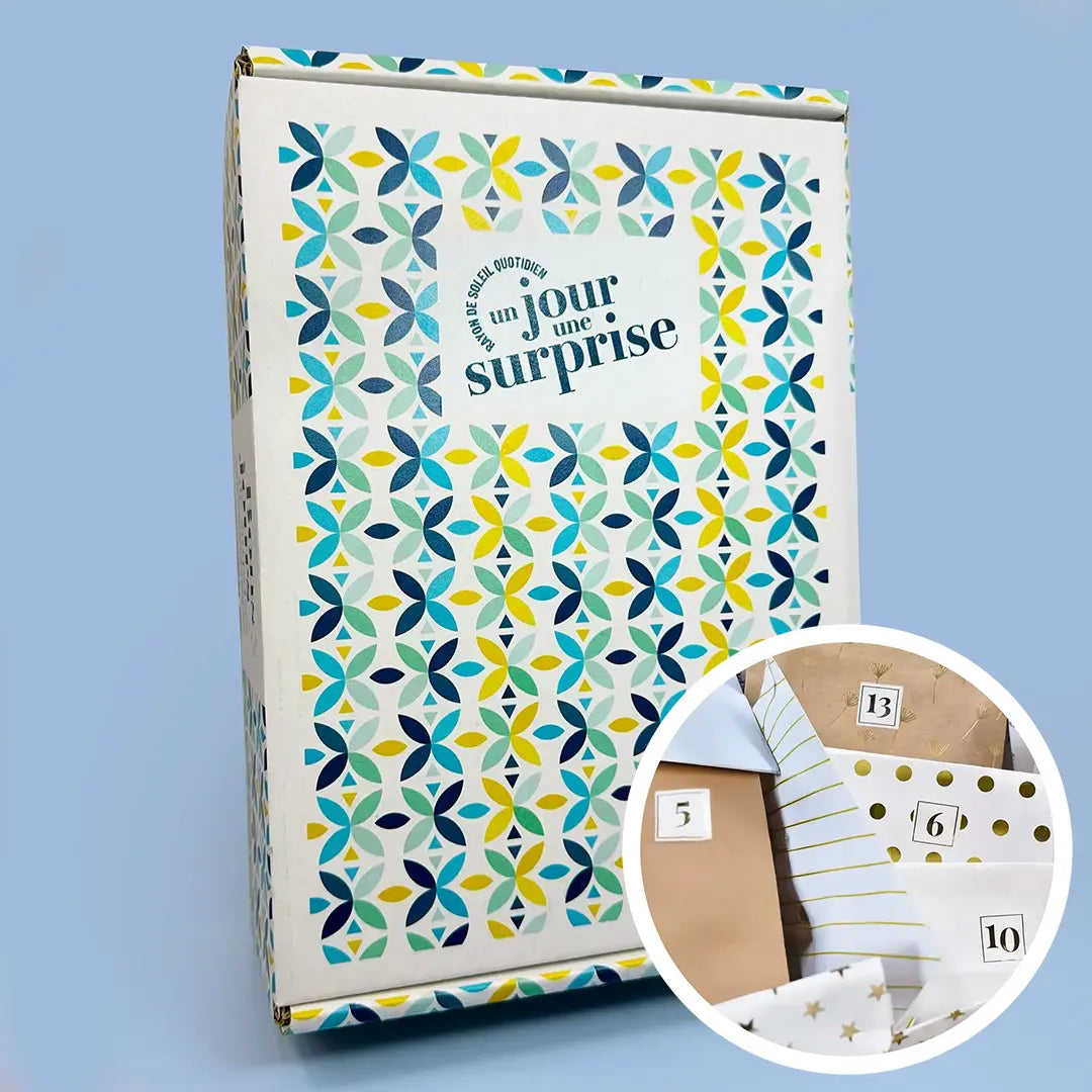 Box "Mosaïque florale" avec 1 cadeau par jour