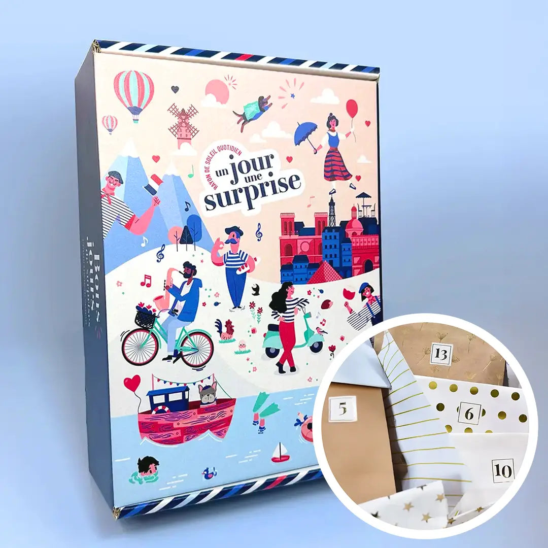 Box "Français stylé" avec 1 cadeau par jour