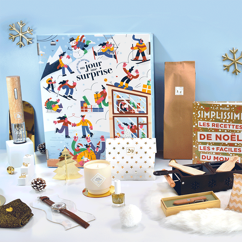 Box avec 1 cadeau par jour sur la durée de votre choix