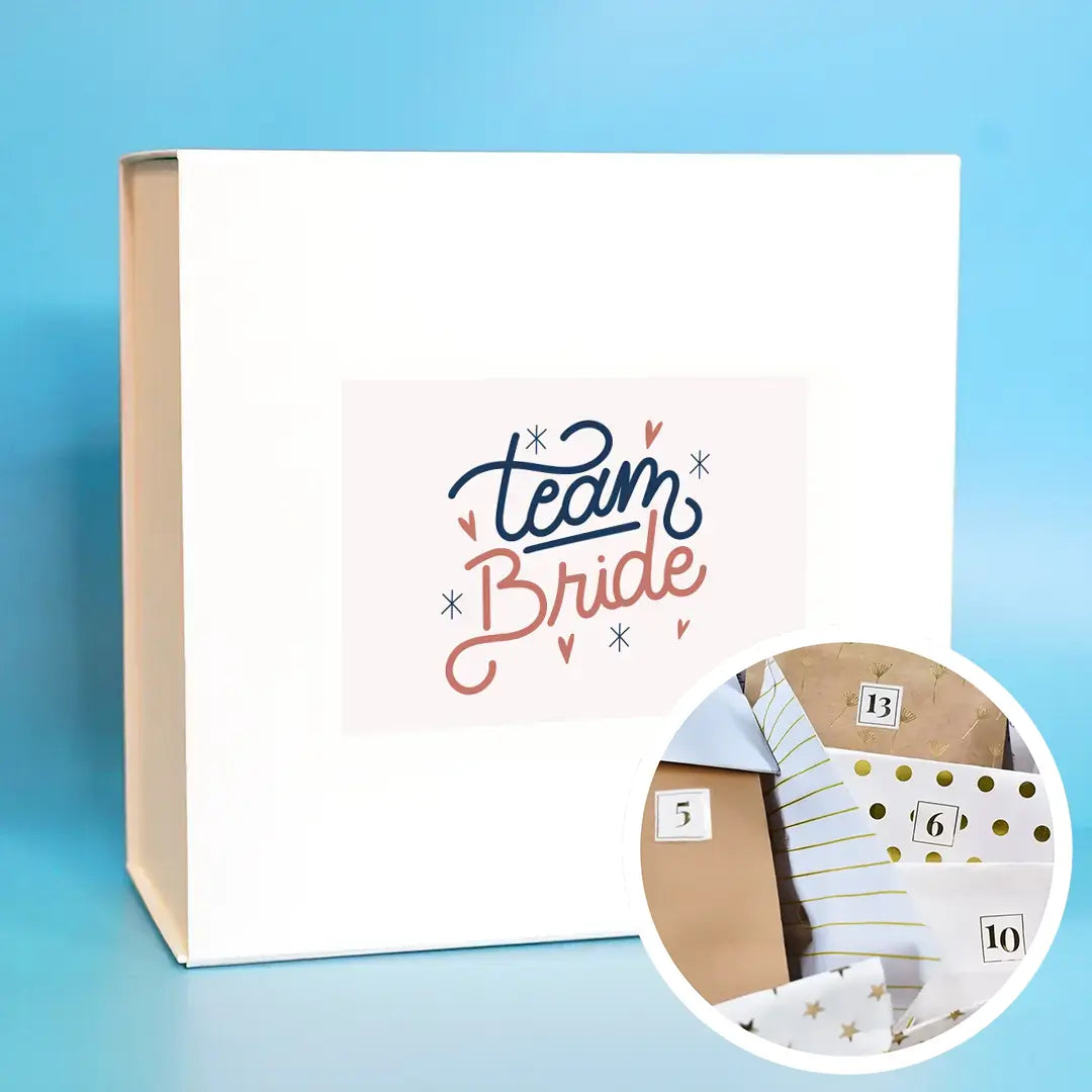 Box "Team bride" avec 1 cadeau par jour