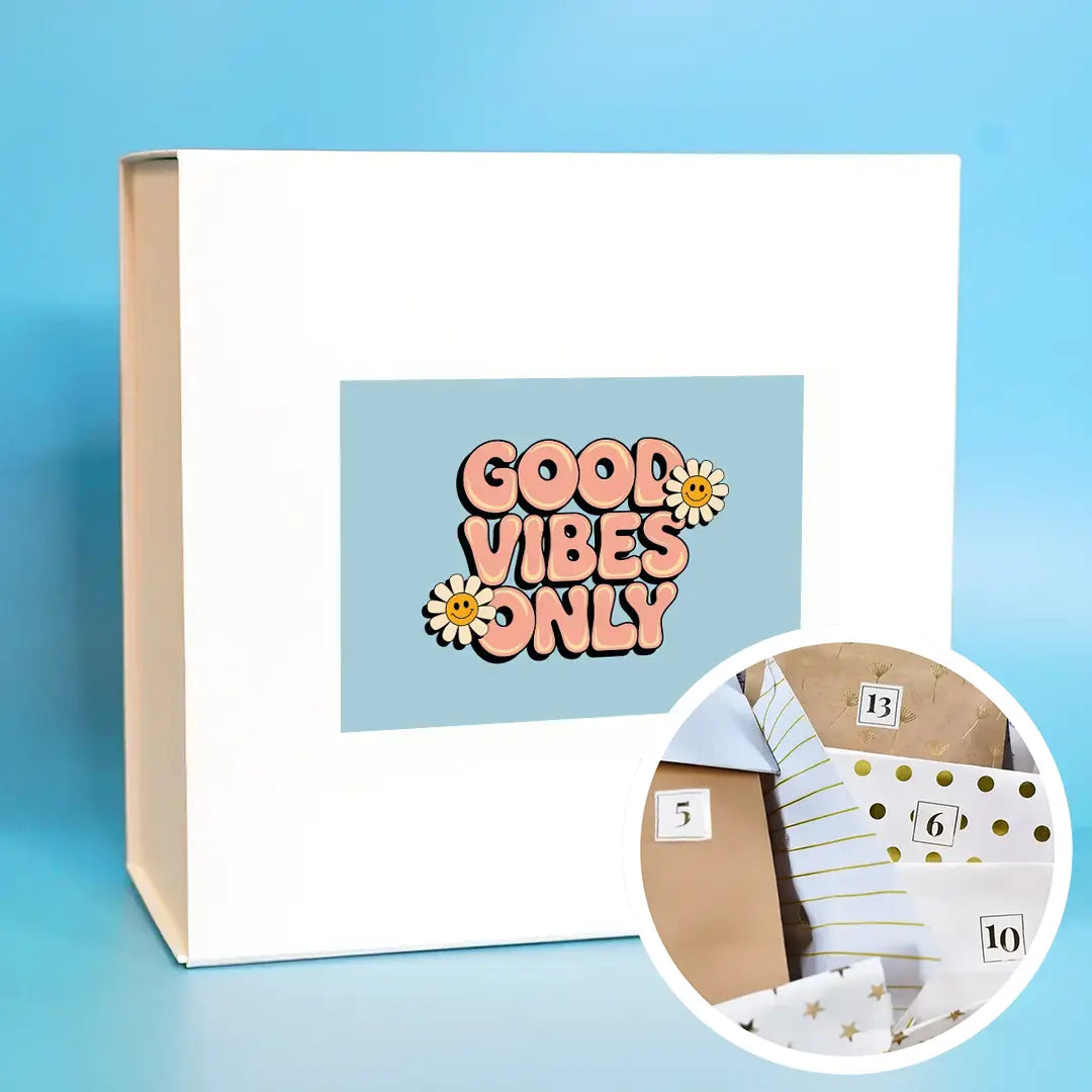 Box "Good vibes only" avec 1 cadeau par jour