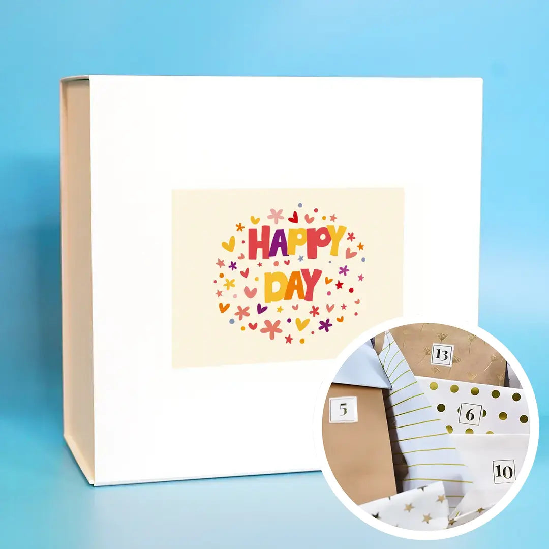 Box "Happy day" avec 1 cadeau par jour