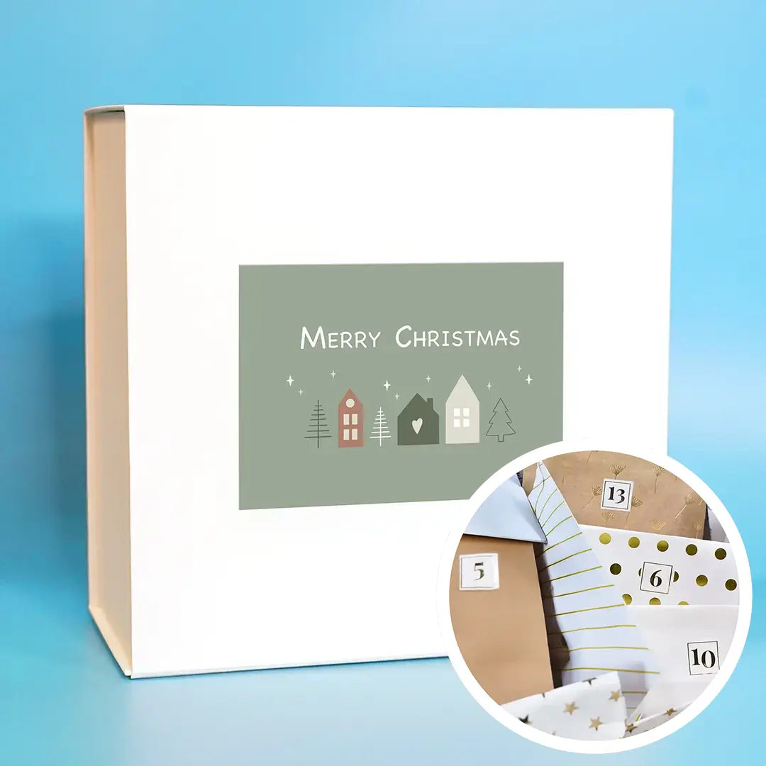 Box "Merry Christmas" avec 1 cadeau par jour