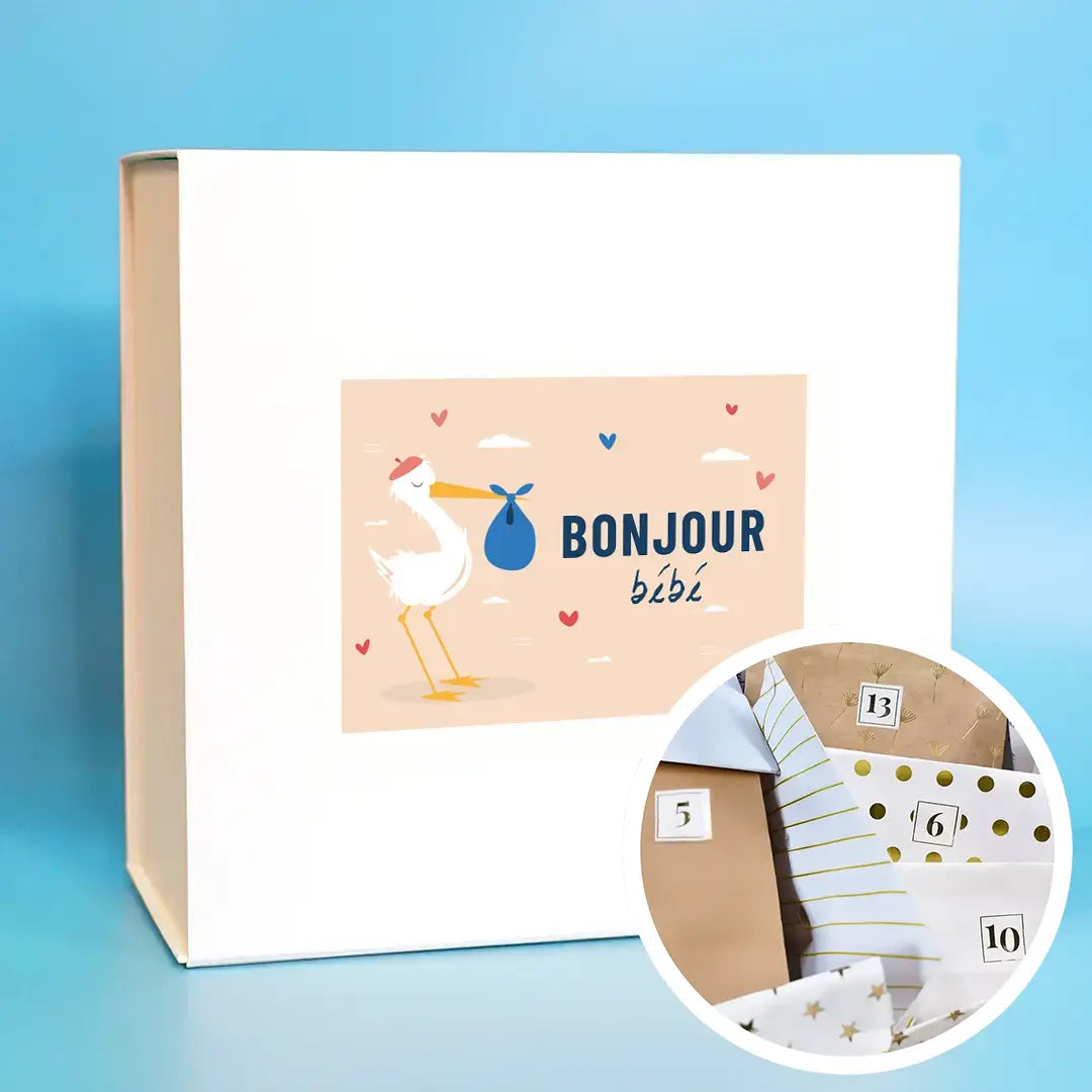 Box "Bonjour bébé" avec 1 cadeau par jour
