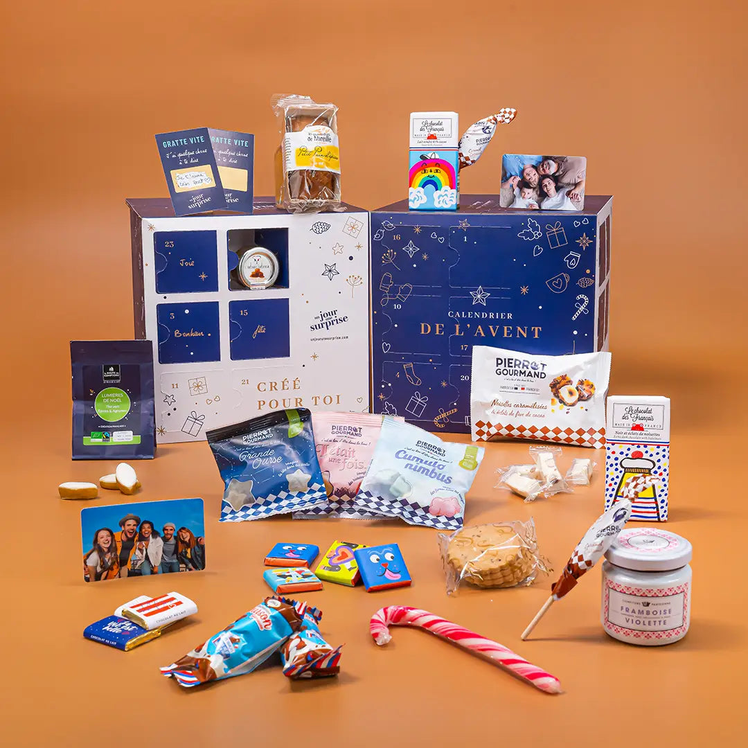 Calendrier de l'avent chocolat à personnaliser en ligne