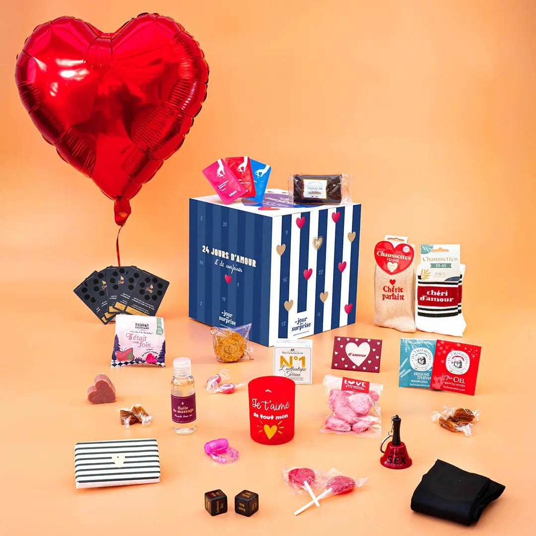 Calendrier de l'avent couple à personnaliser en ligne