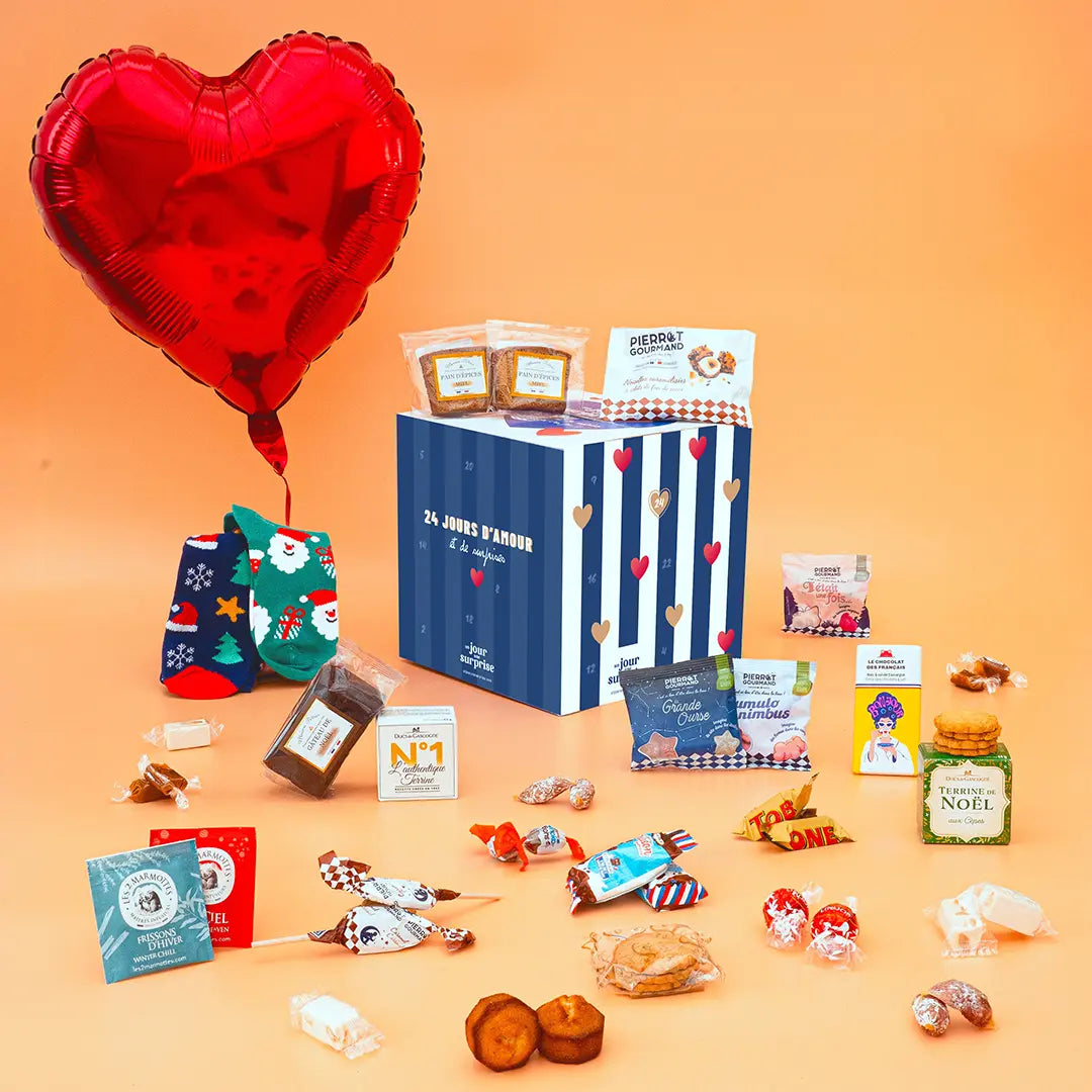 Calendrier de l'avent couple à personnaliser en ligne