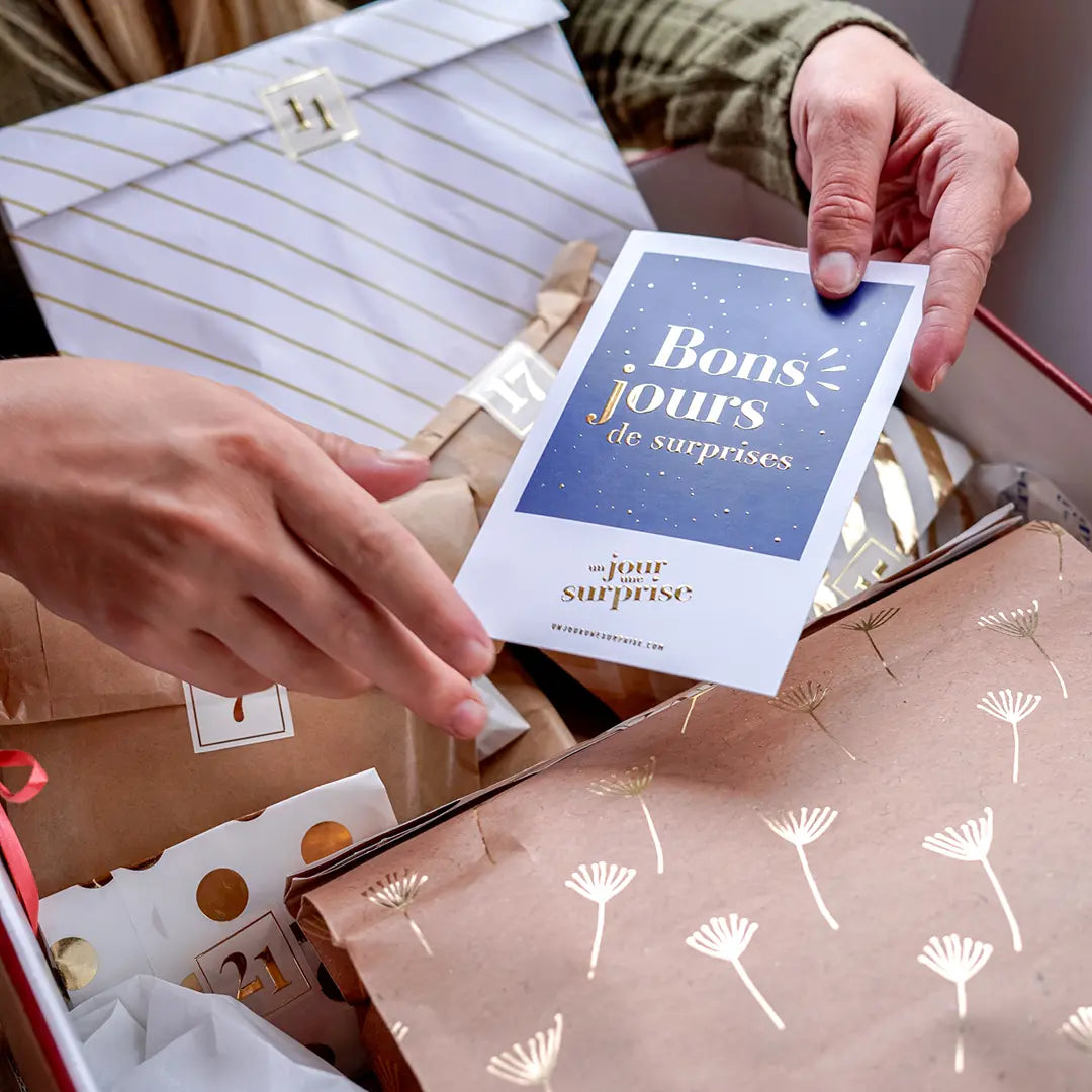 Box avec 1 cadeau par jour sur la durée de votre choix
