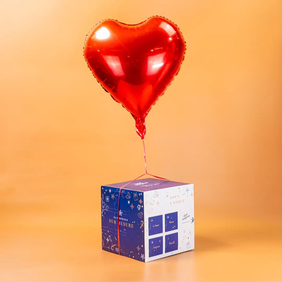 Calendrier de l'avent personnalisé avec vos surprises, photos et petits mots