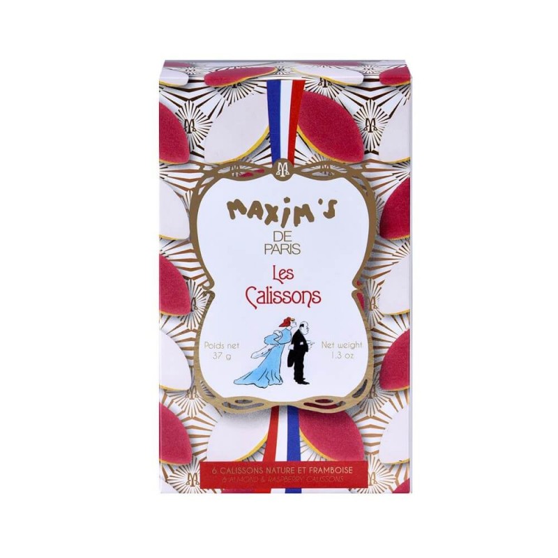 Petit étui de 6 calissons de Provence – Nature & Framboise