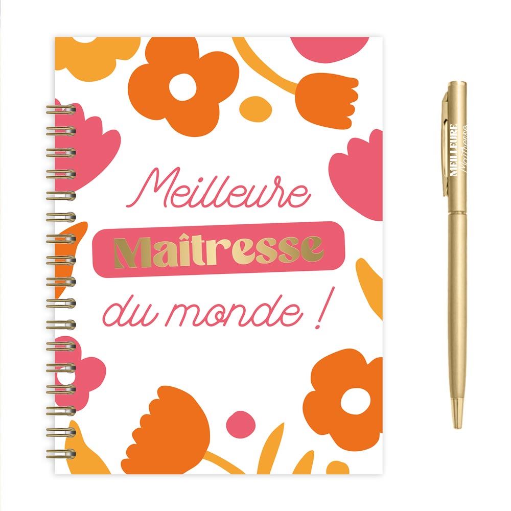 Carnet de notes avec stylo - Meilleure maitresse du monde