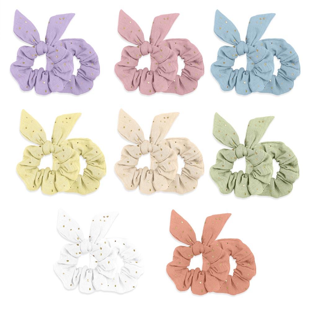 Chouchous en gaze de coton lot de 2
