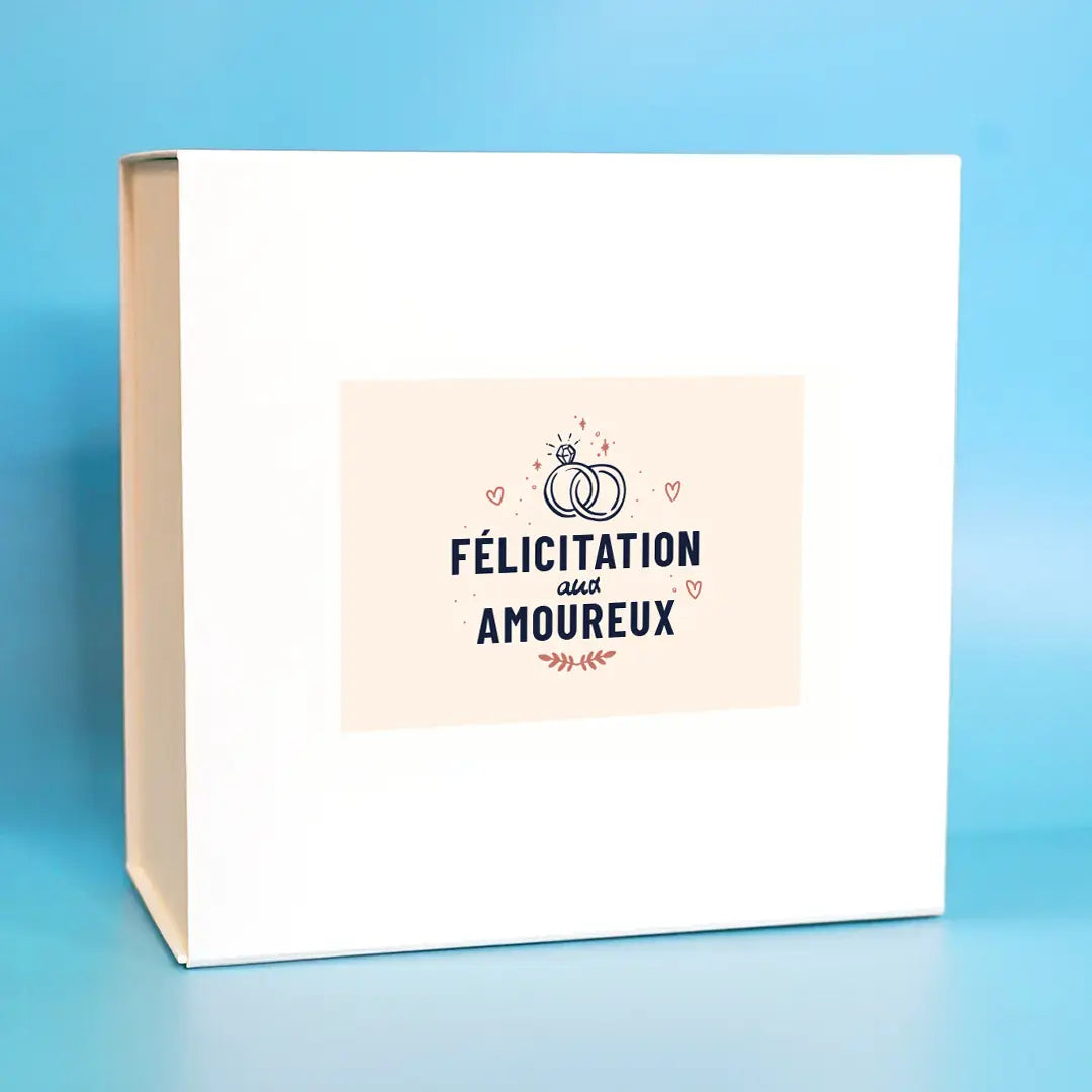 Box cadeau "Félicitation aux amoureux"