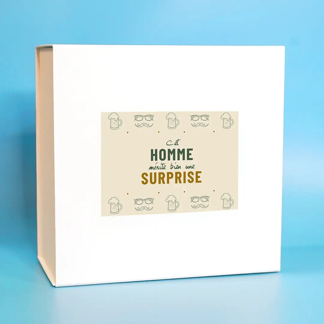 Box homme "Cet homme mérite bien une surprise"