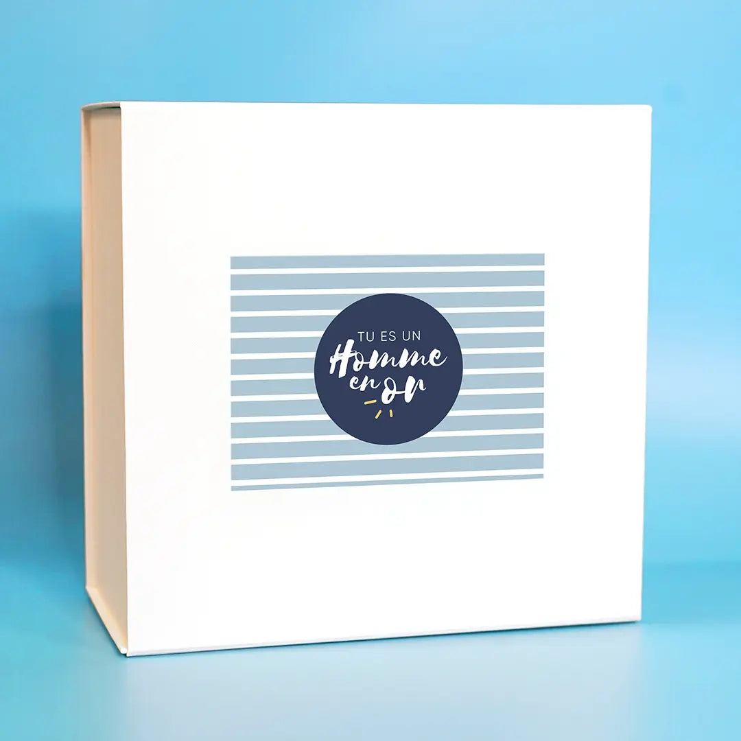 Box cadeau homme"Tu es un homme en Or"