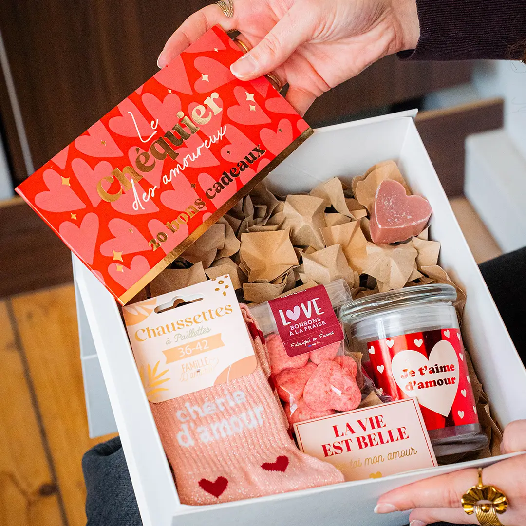 Box couple "Je t'aime d'amour"