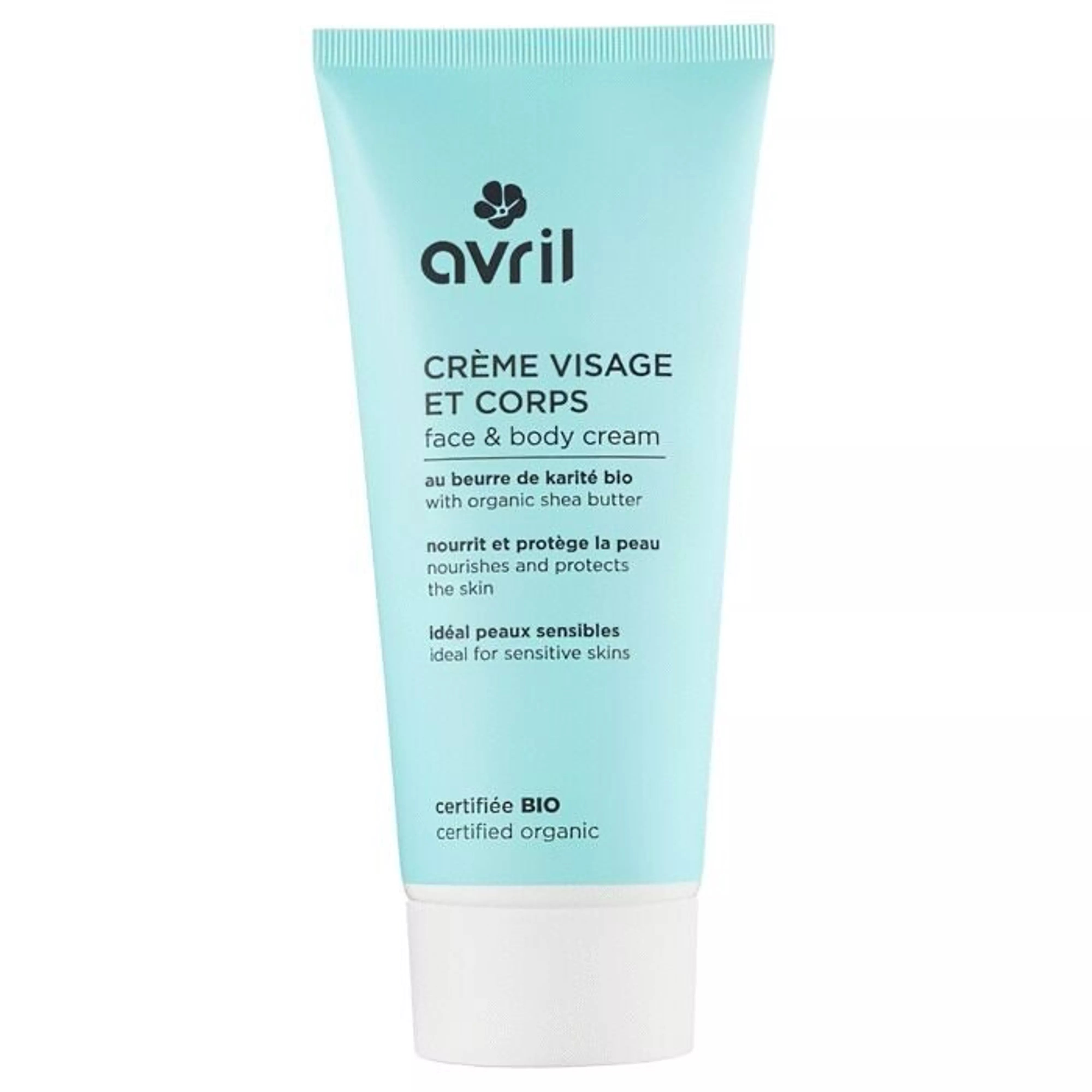 Crème visage et corps Avril 200ml - Certifié bio