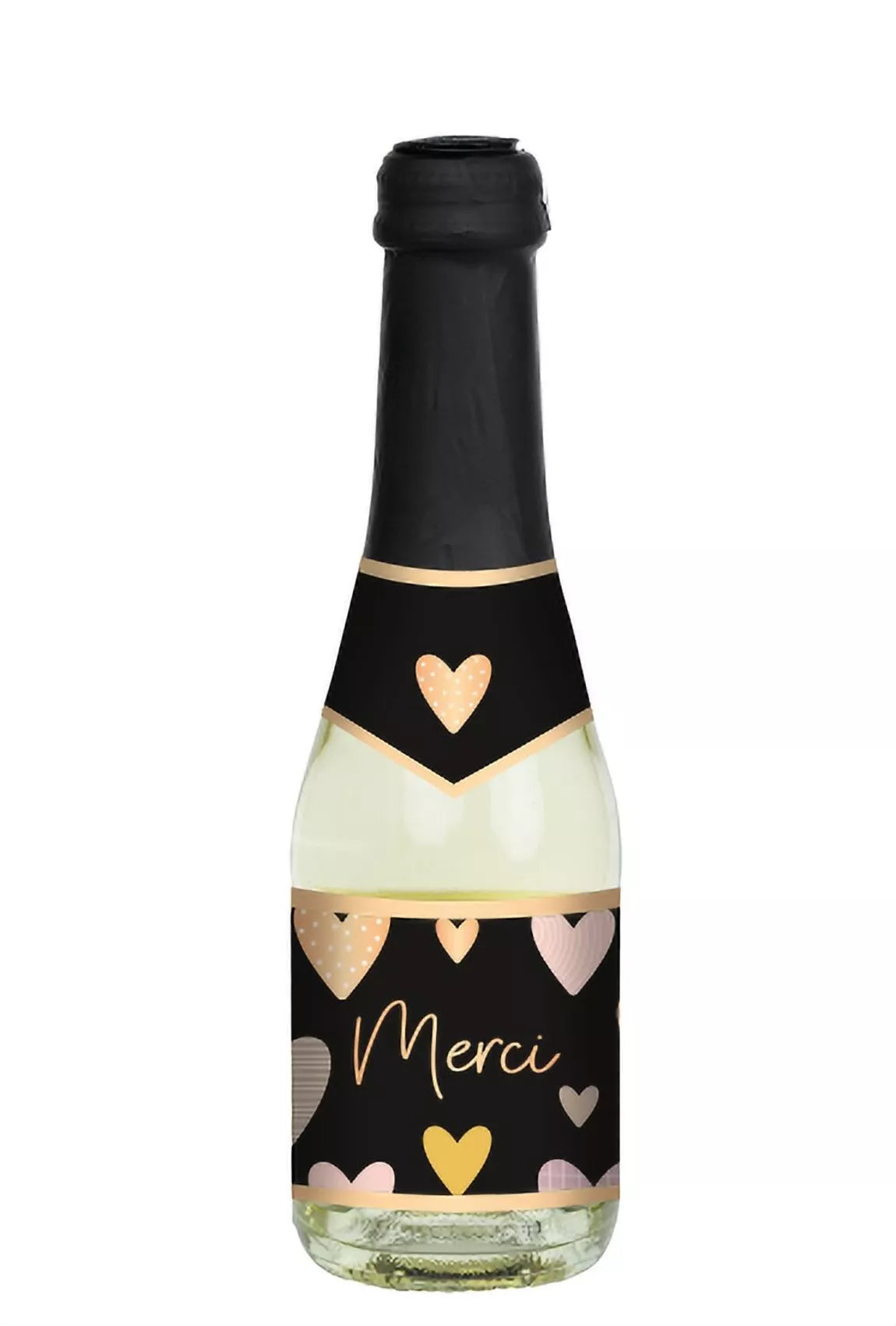 Petite bouteille de vin "Merci" - 0,2l