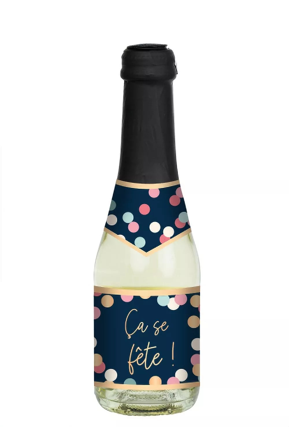 Petite bouteille de vin pétillant "Ça se fête !" - 0,2l