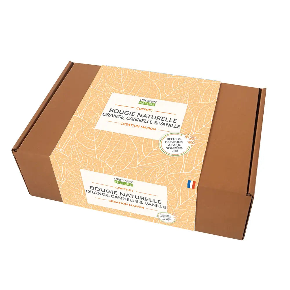 Kit DIY pour créer sa bougie parfum orange cannelle vanille