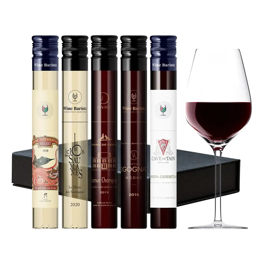 1 Flacon de vin rouge ou blanc - découverte de la France