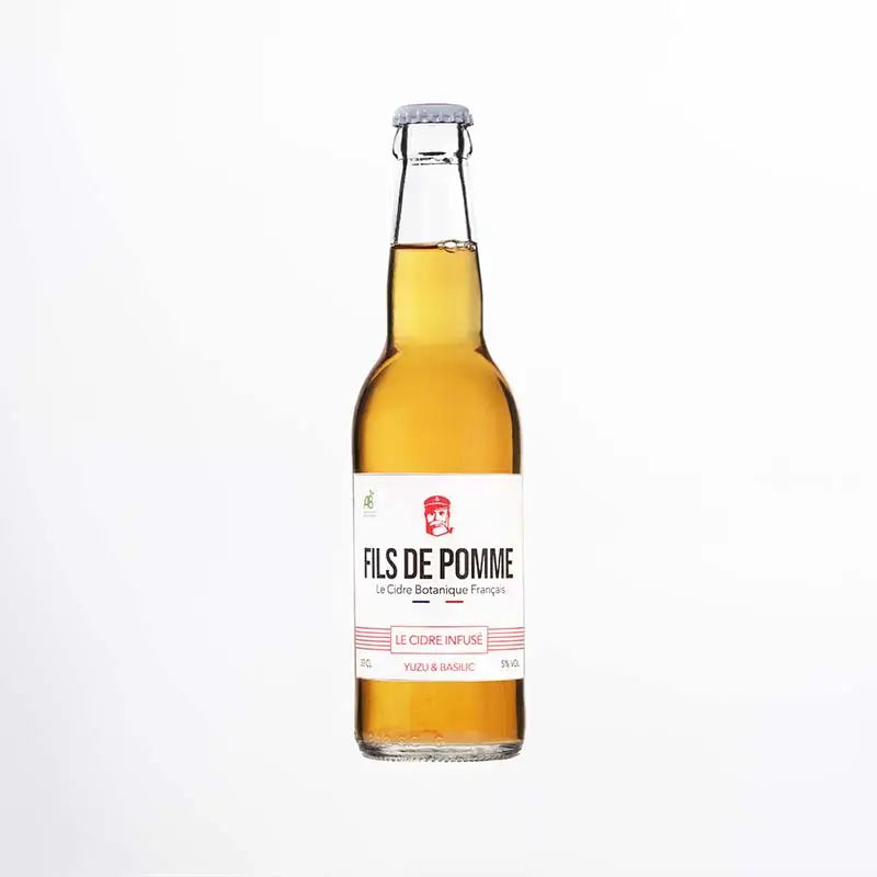 Cidre bio infusé yuzu & basilic - cuvée l'audacieux