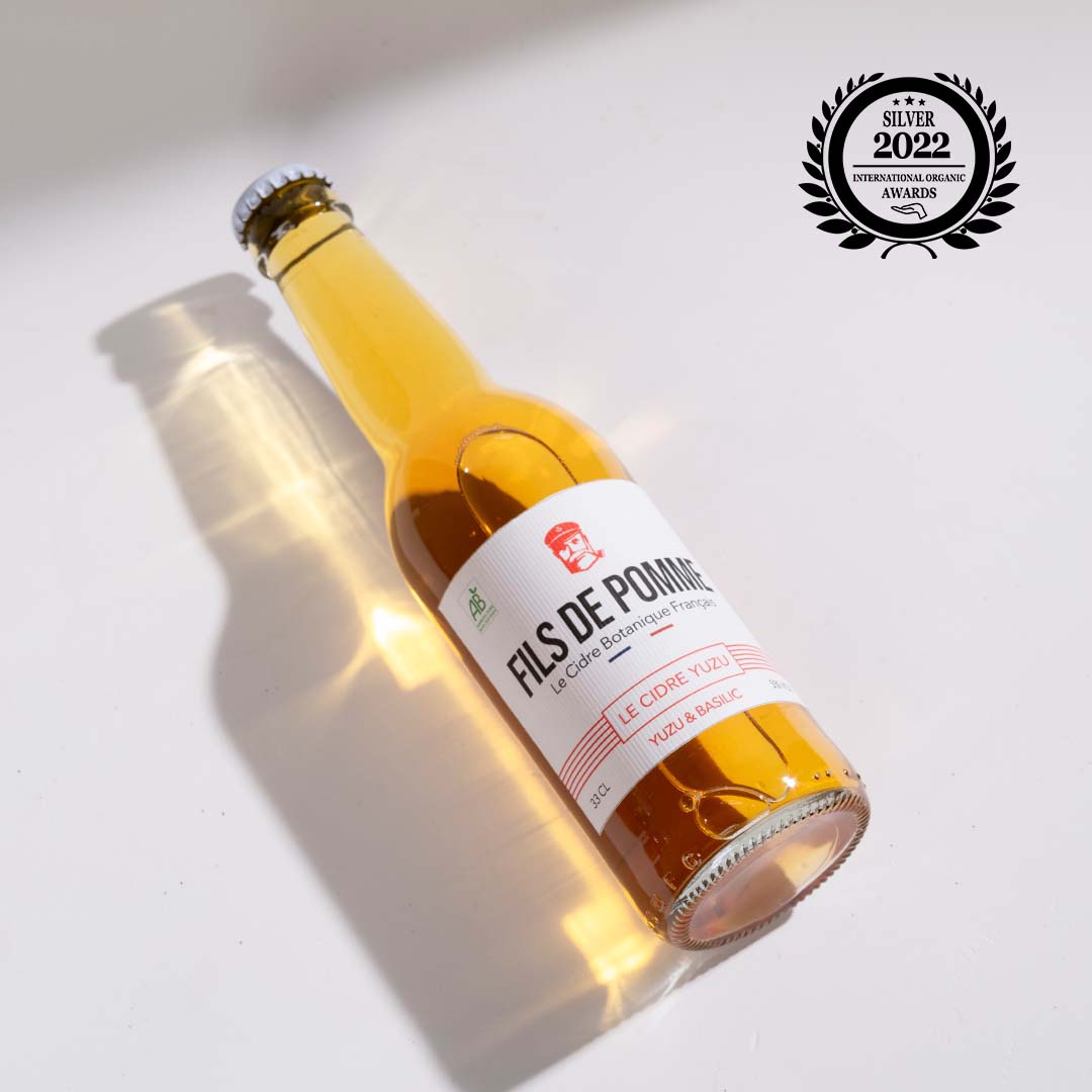 Cidre bio infusé yuzu & basilic - cuvée l'audacieux