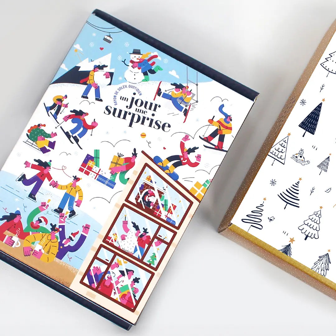 Boite vide design Ski hiver
