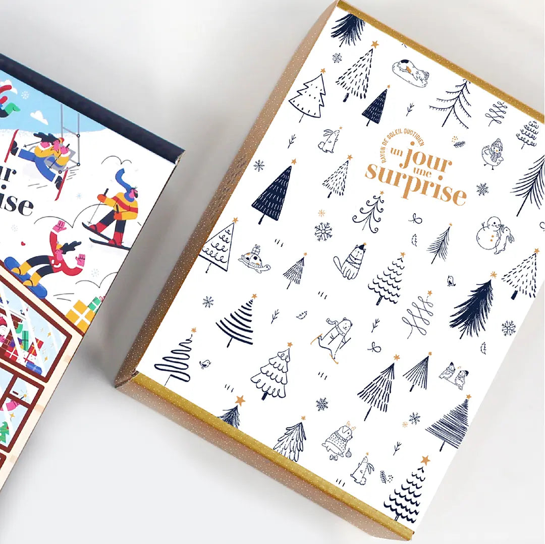 Box "Hiver enchanté" avec 1 cadeau par jour