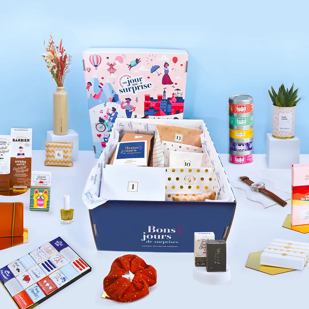 Box avec 1 cadeau par jour sur la durée de votre choix
