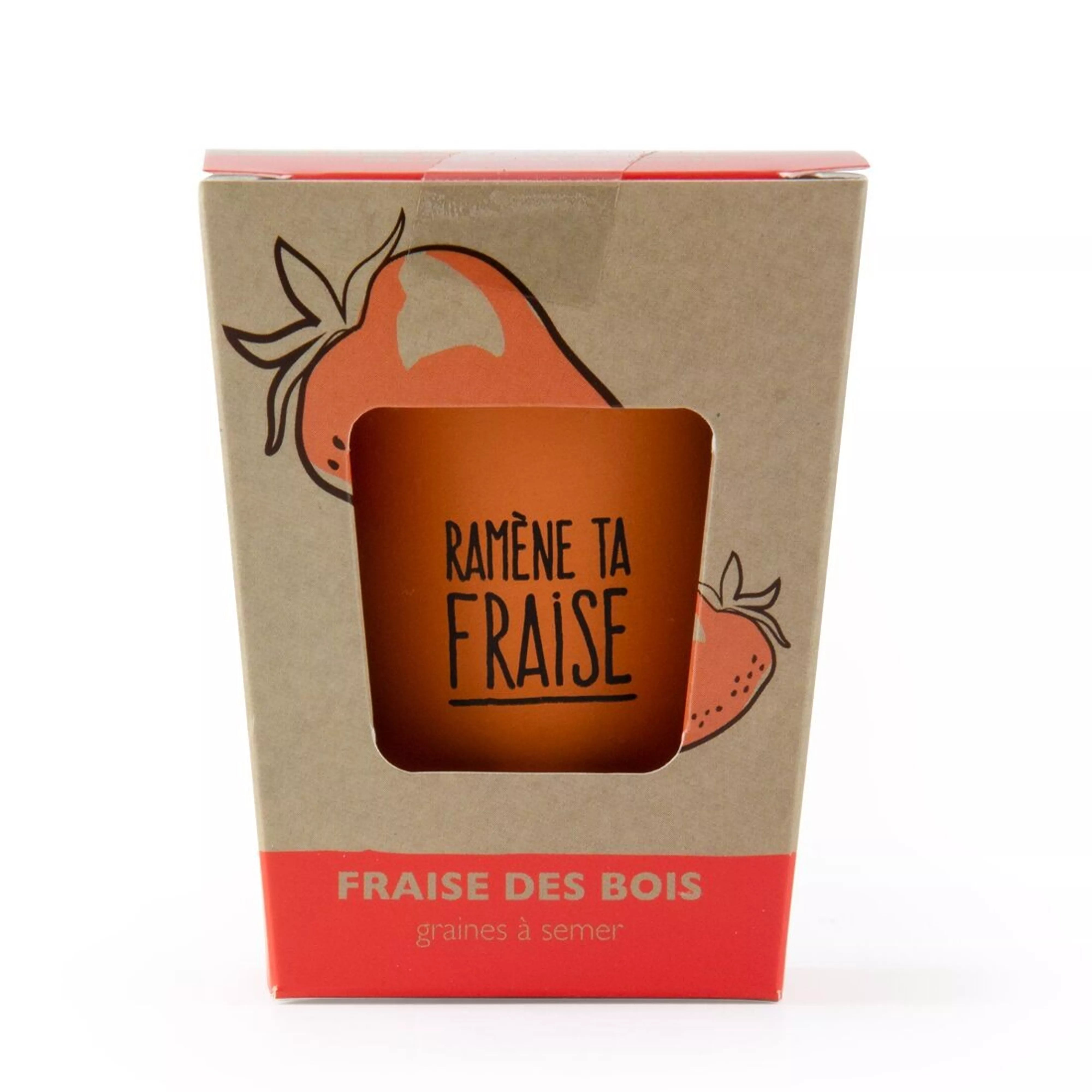 Kit de culture fraises des bois "Ramène ta fraise"