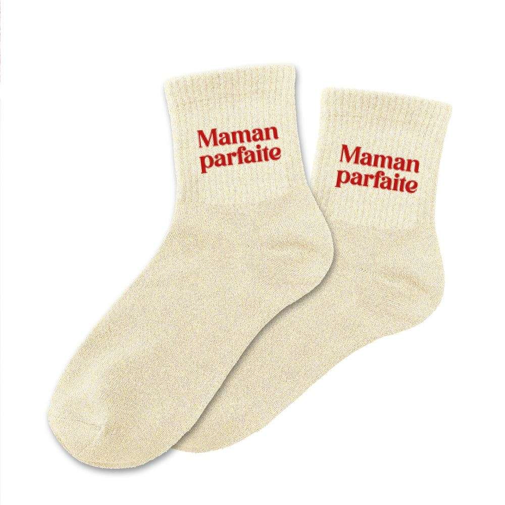 Chaussettes "Maman parfaite"/ Taille unique : 36-42