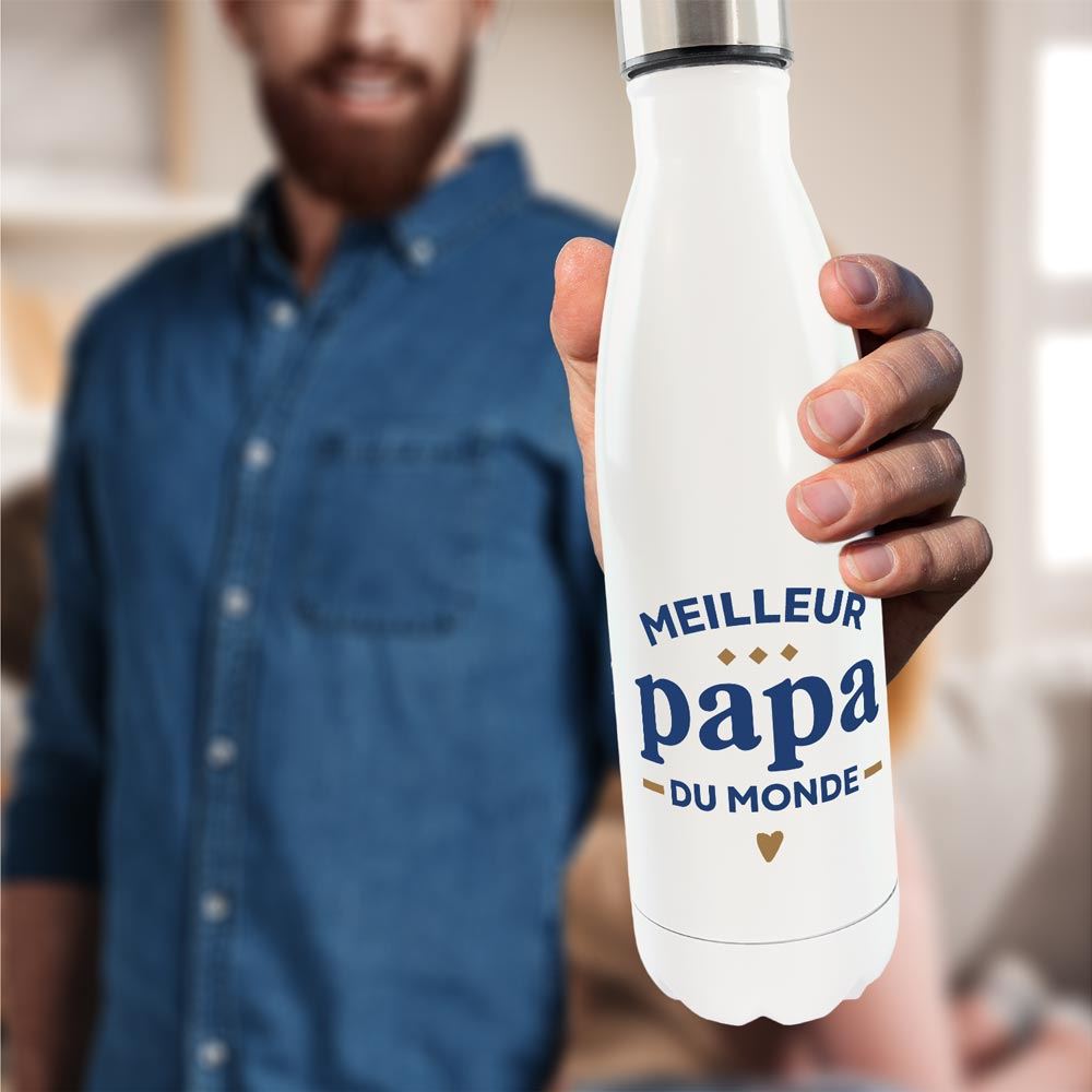 Gourde isotherme "Meilleur papa du monde"
