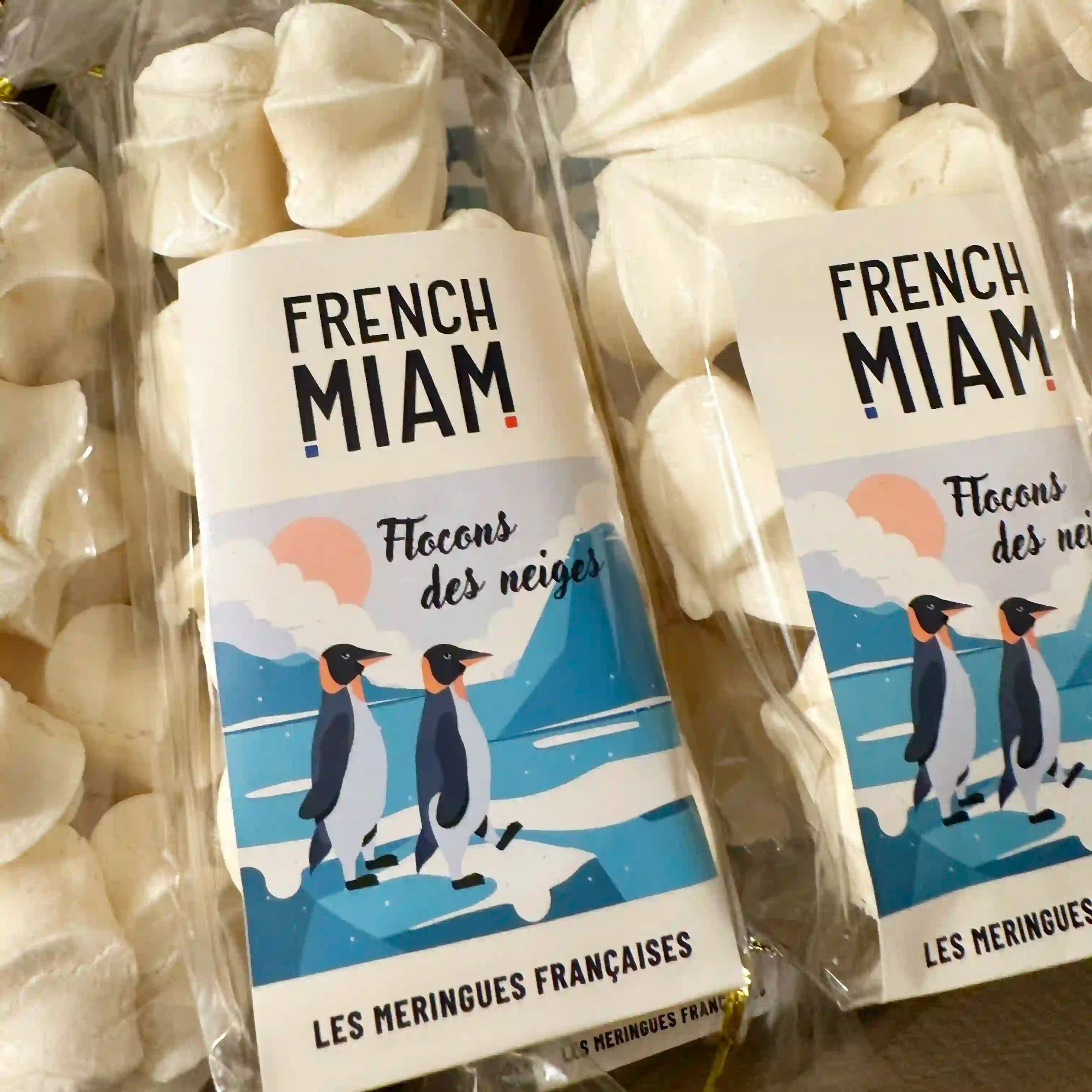 Sachet de Meringues artisanales «flocon des neiges» 35g