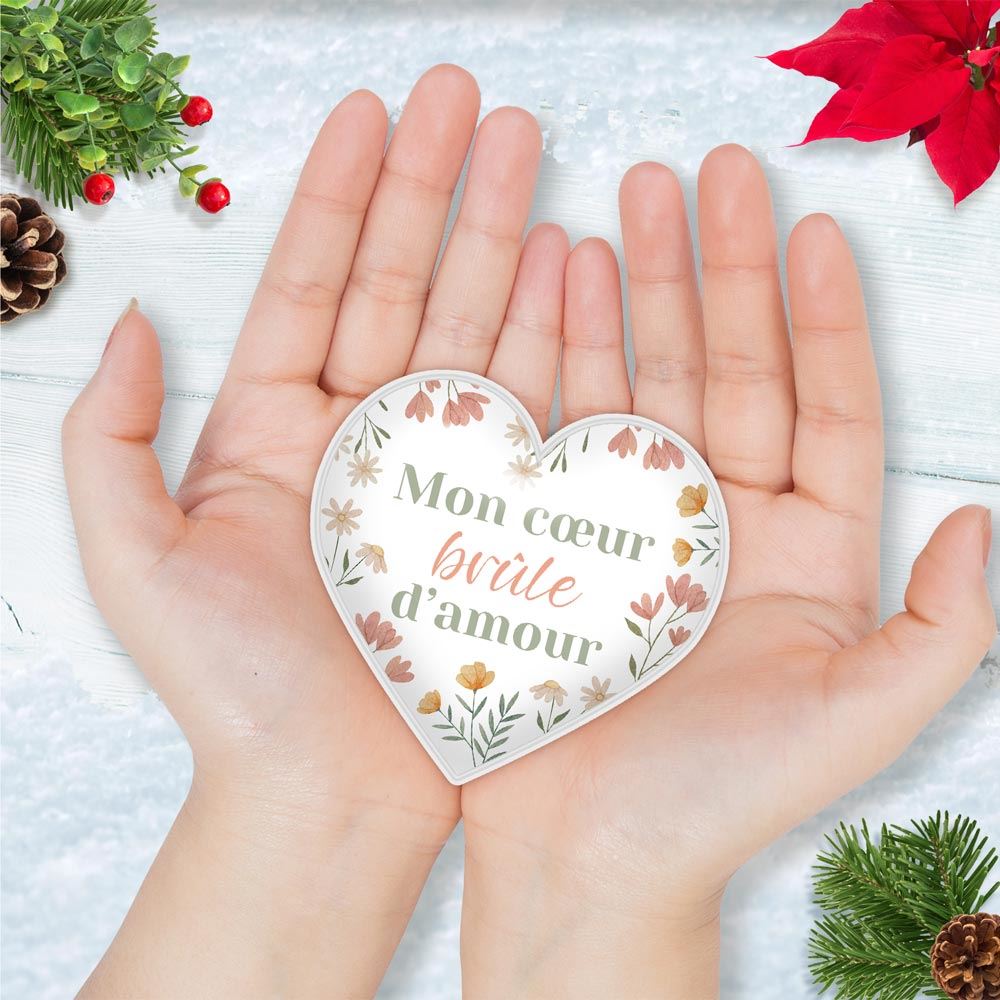 Chaufferette de poche à message