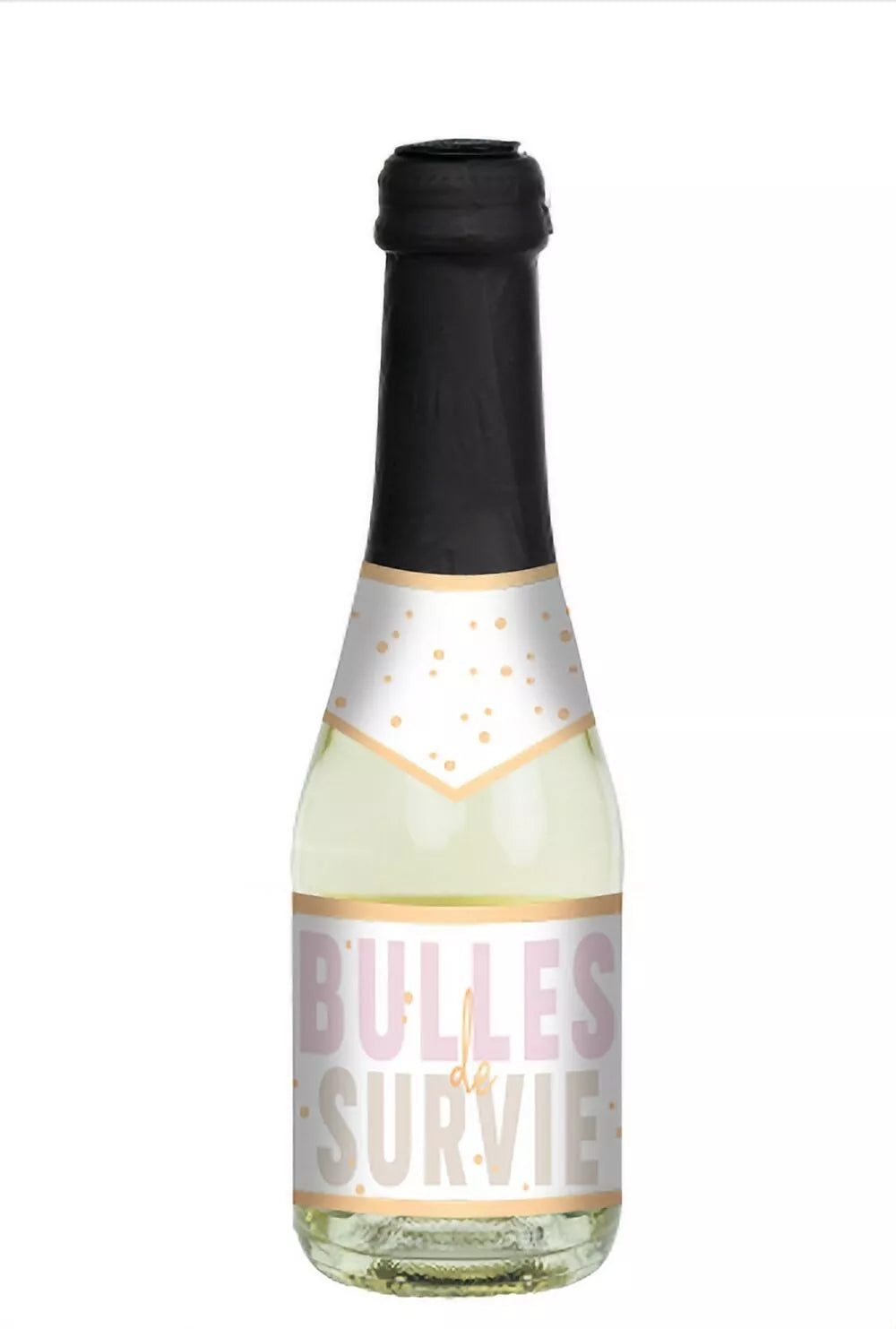 Petite bouteille de vin "Bulles de Survie" - 0,2l