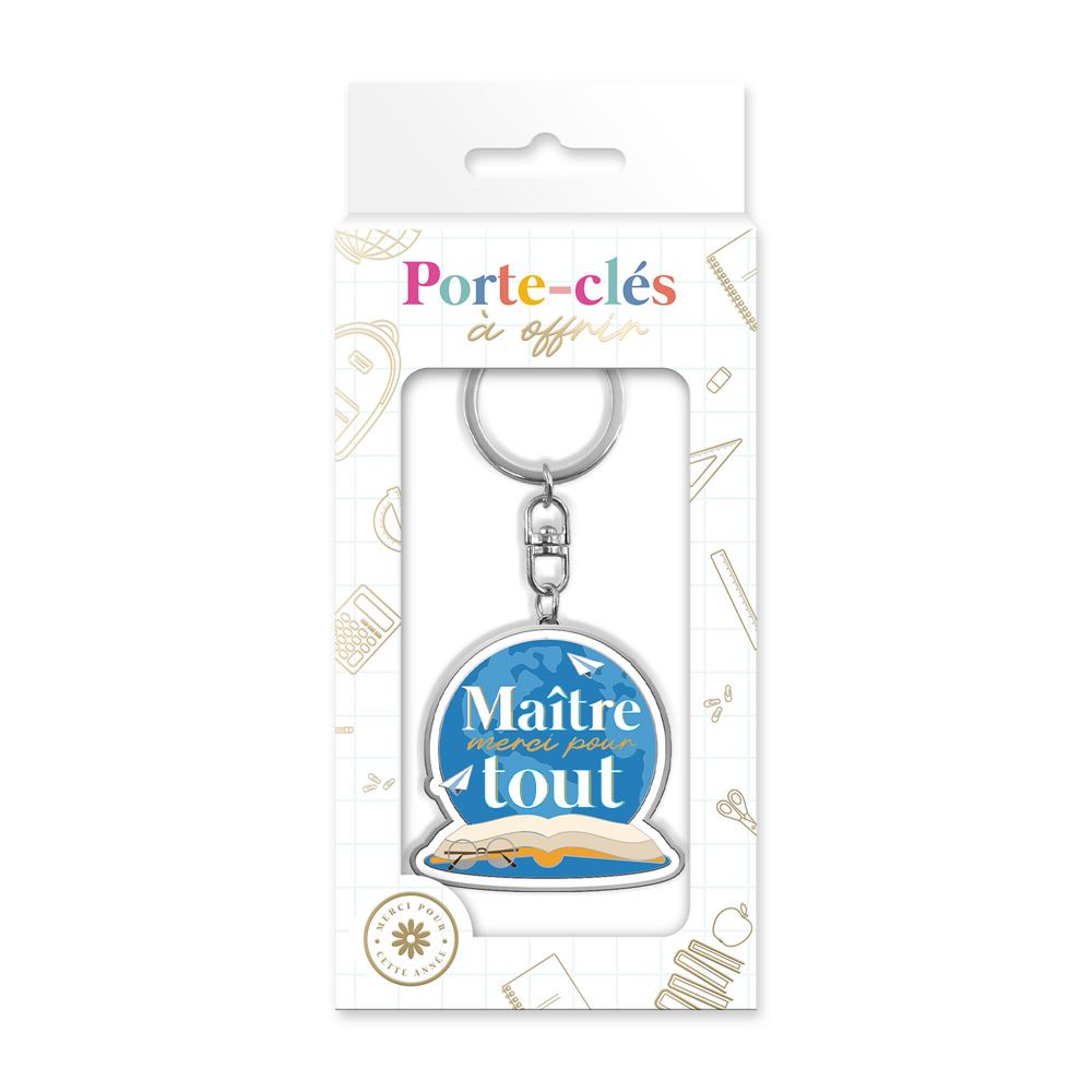 Porte-clés " Maître merci pour tout "