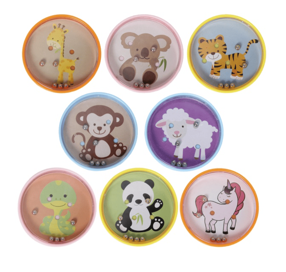 Jeux d'adresse avec billes animaux