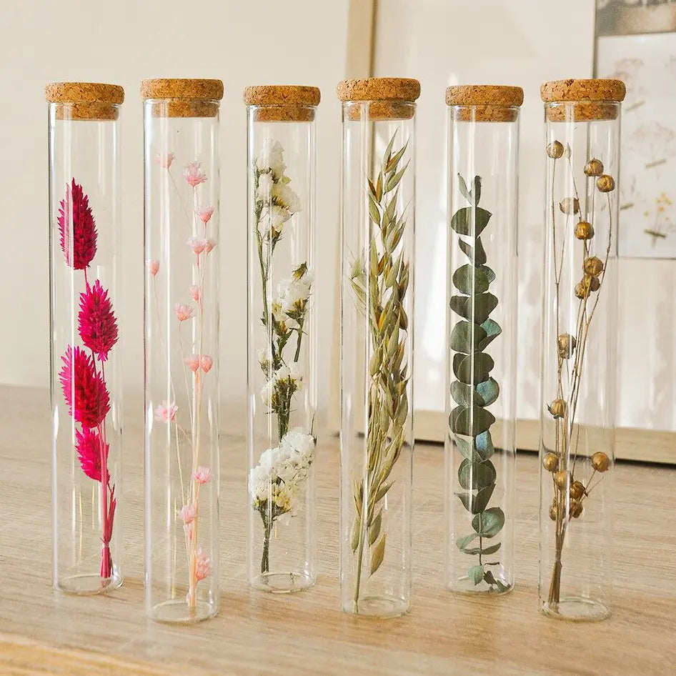 1 Tube de fleurs séchées aléatoire