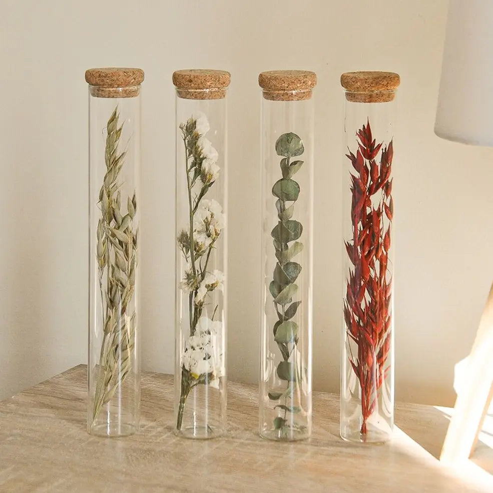 1 Tube de fleurs séchées aléatoire
