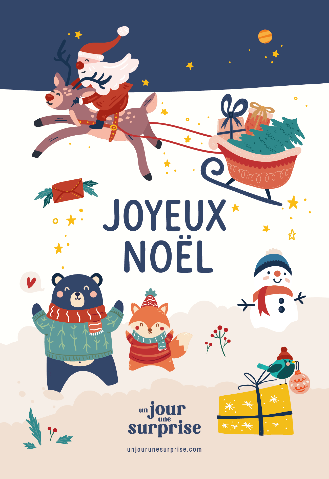 Joyeux Noël traîneau